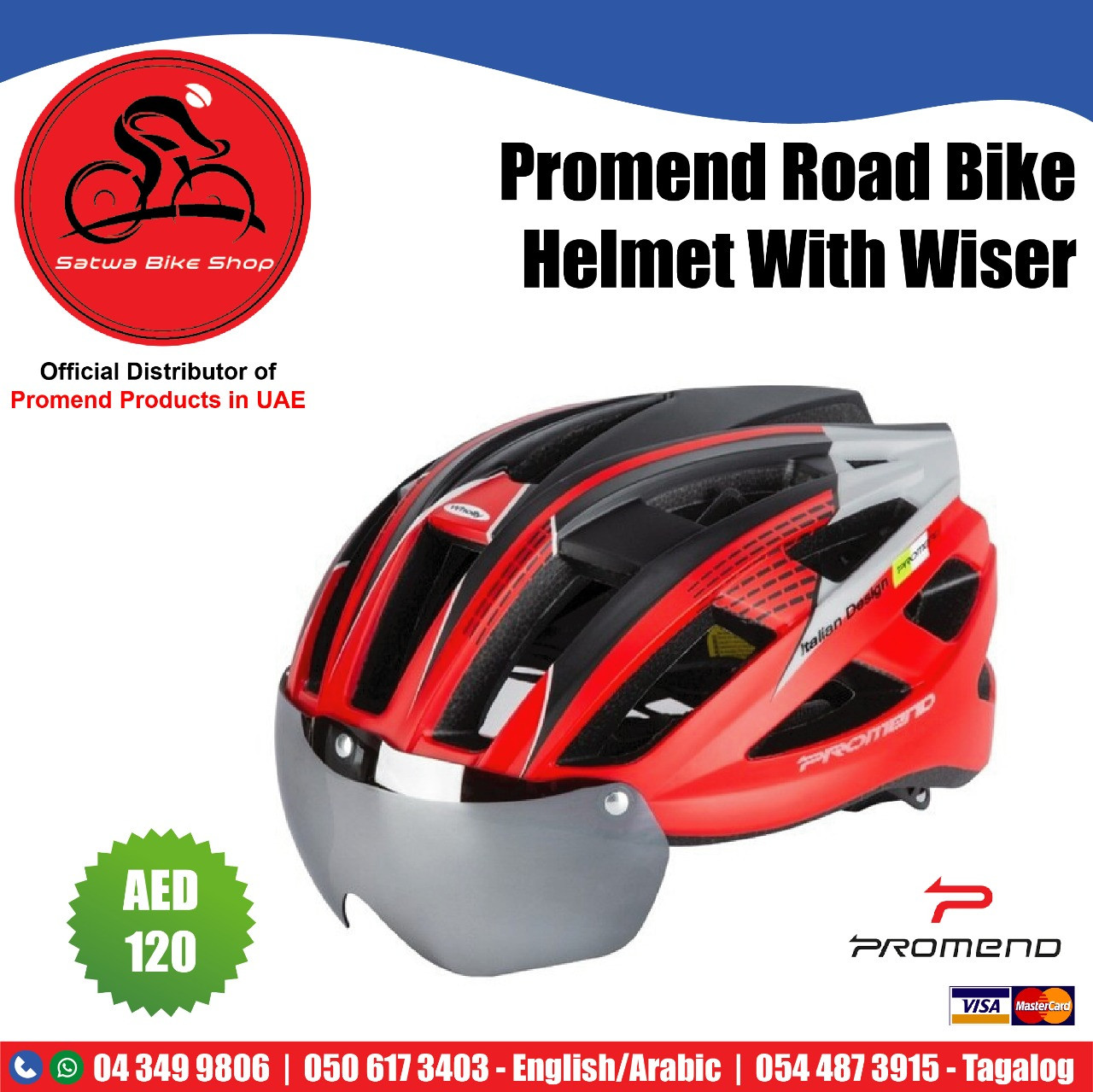 Promend Road Bike Helmet with Wiser