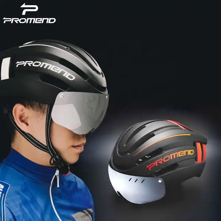 Promend Road Bike Helmet with Wiser & Rear Light
